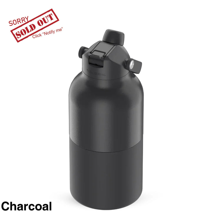 The Aussie Pal Cooler Pal Insulated Bottle 2L Charcoal