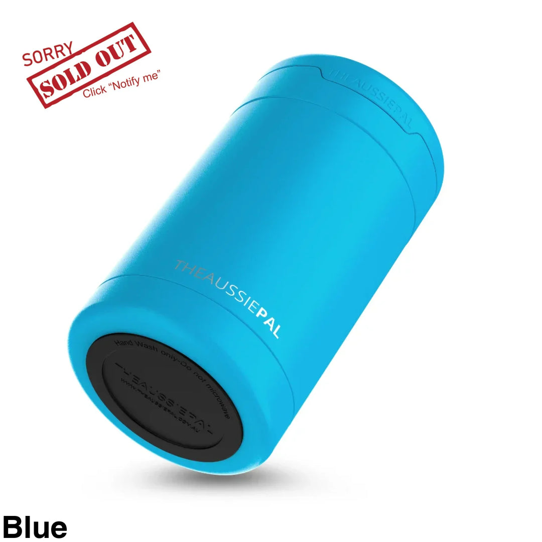 The Aussie Pal Cooler Insulated Stubby Holder Blue