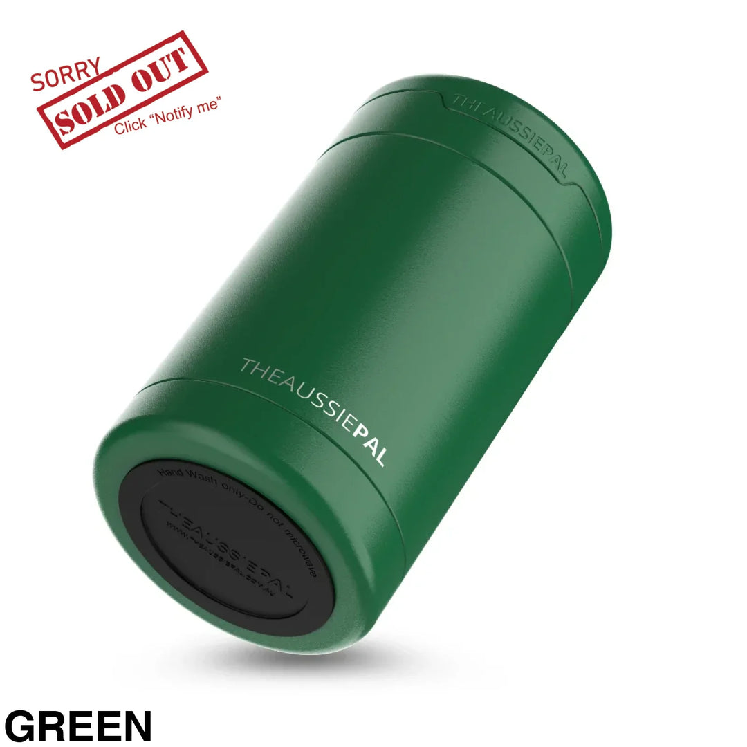 The Aussie Pal Cooler Insulated Stubby Holder Green