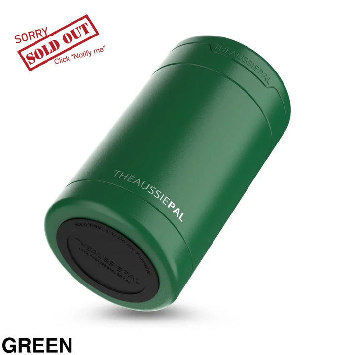 The Aussie Pal Cooler Insulated Stubby Holder Green