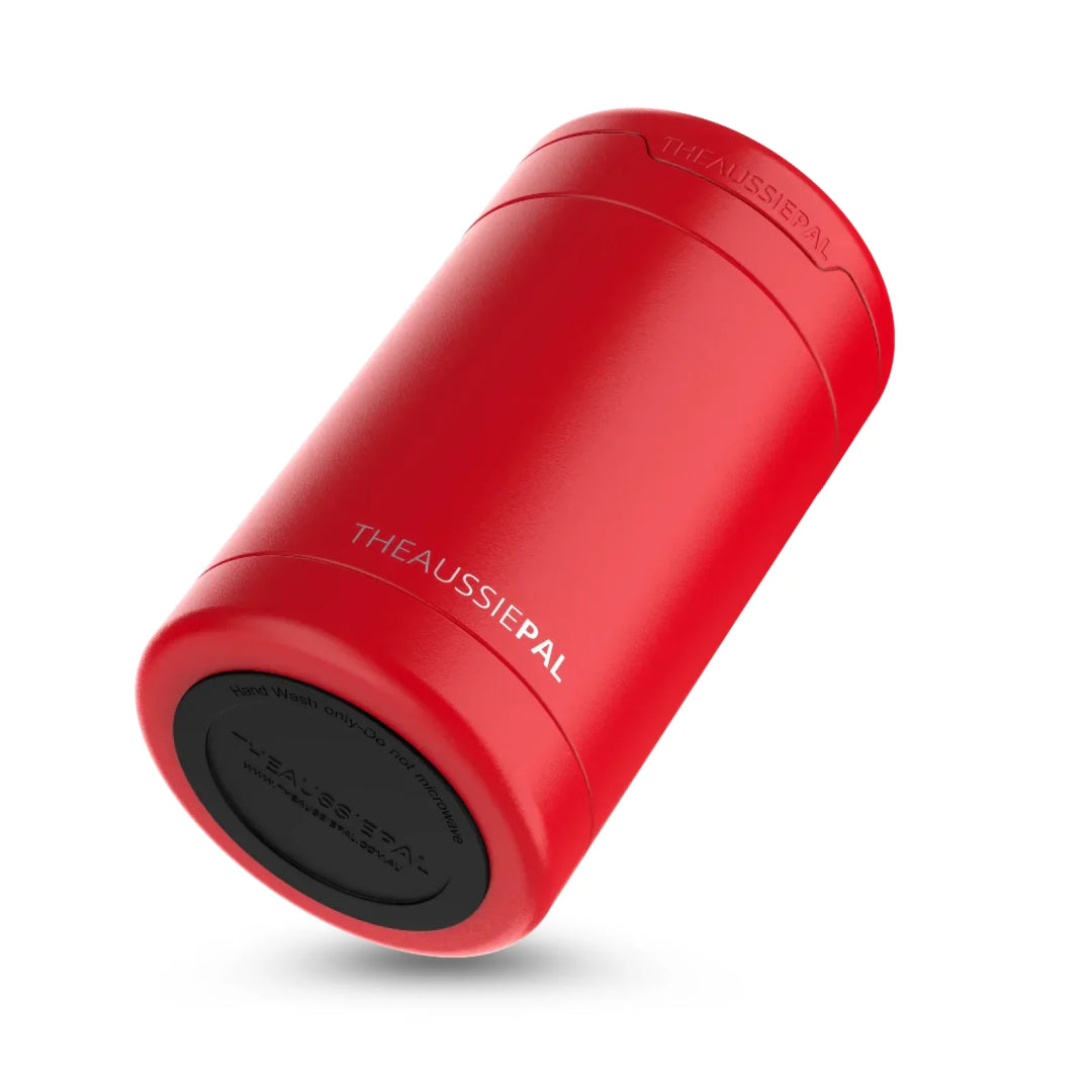 The Aussie Pal Cooler Pal Insulated Stubby Holder Lifesaver Red