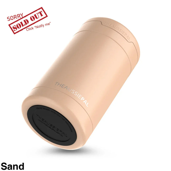 The Aussie Pal Cooler Insulated Stubby Holder Sand