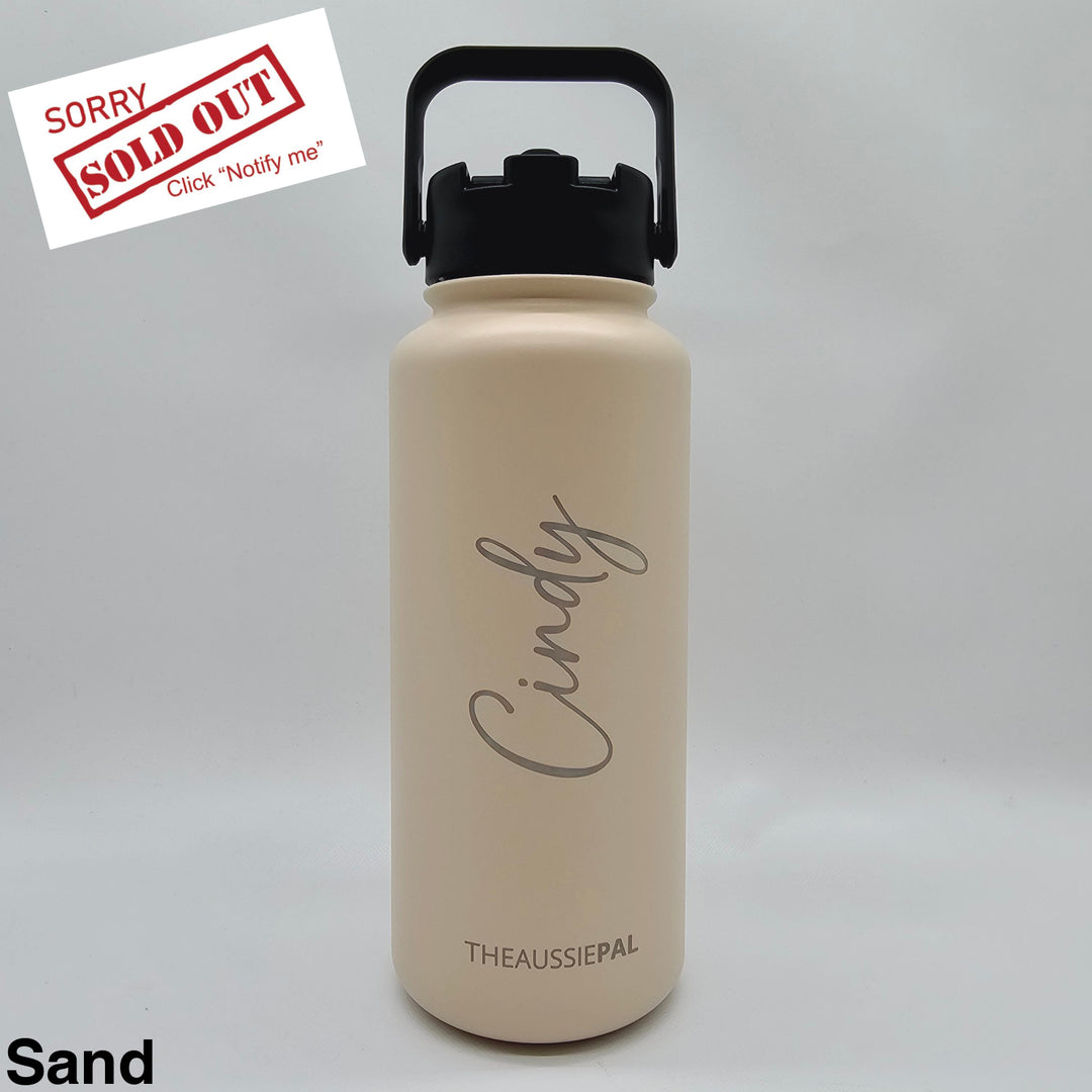 The Aussie Pal Insulated Water Bottle 950Ml Sand