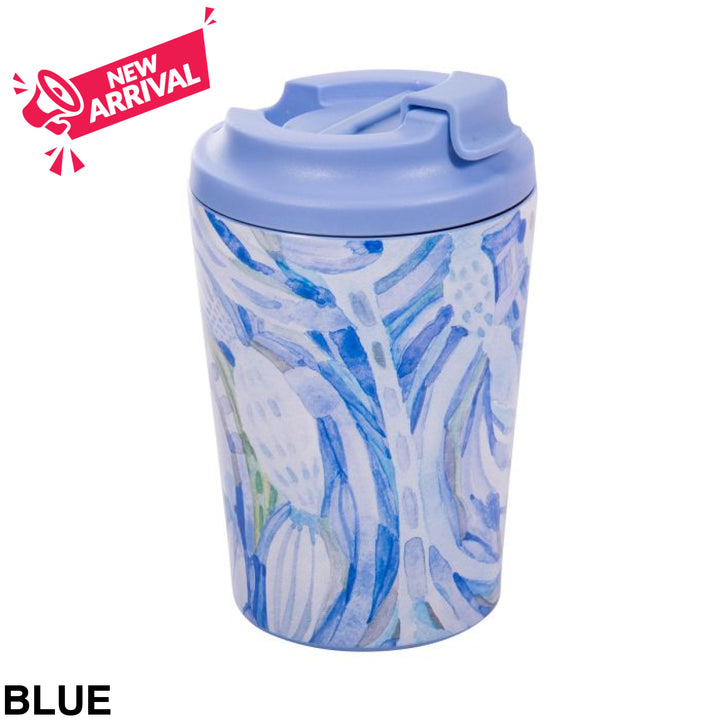 The Australian Collection - Insulated Travel Cup 350ml - Tara Axford Blue
