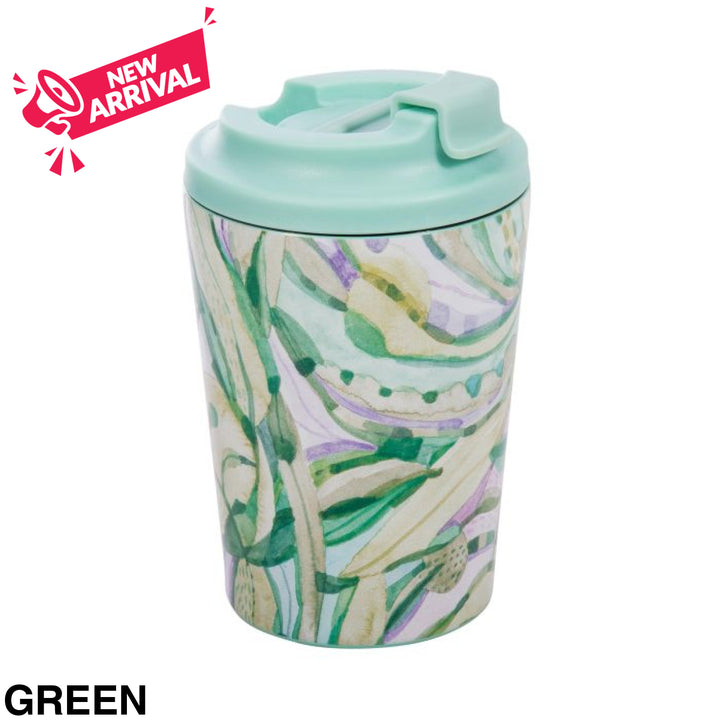 The Australian Collection - Insulated Travel Cup 350ml - Tara Axford Green