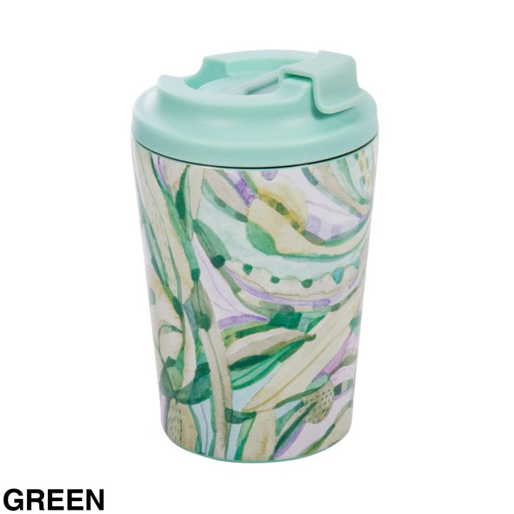 The Australian Collection - Insulated Travel Cup 350ml - Tara Axford Green