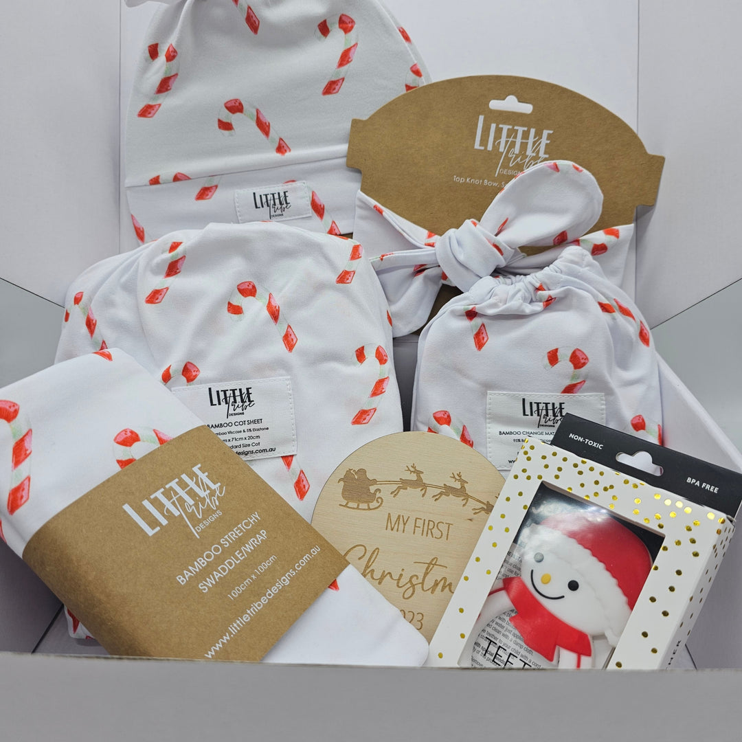 Ultimate Babys 1St Christmas Gift Box - Candy Cane