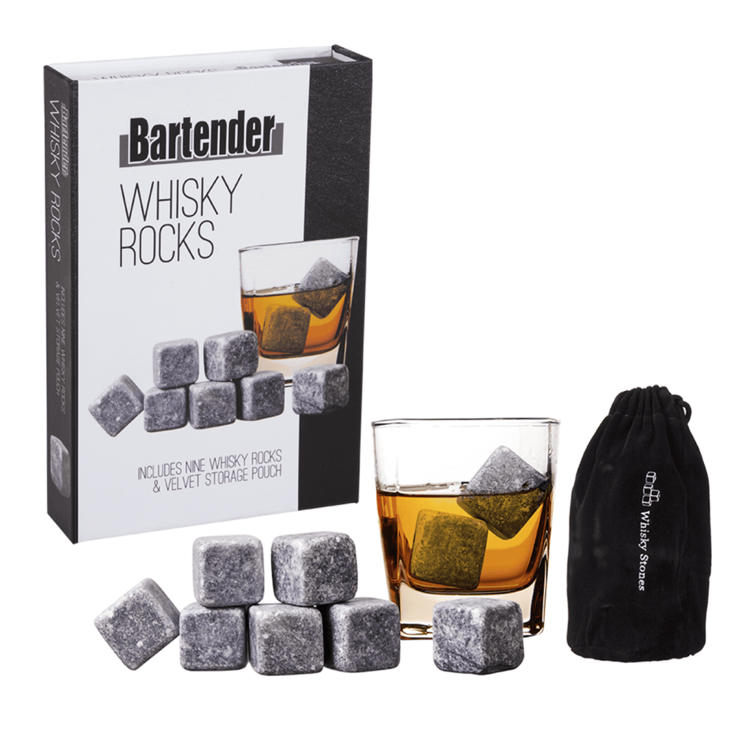 Whisky Rocks Set 9 W/ Bag