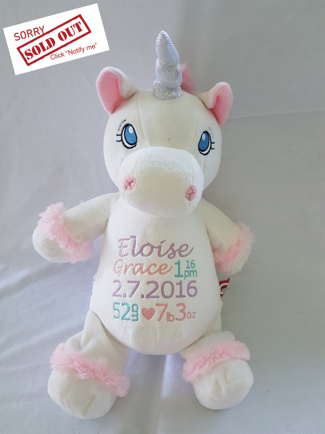 Unicorn White Cubbie