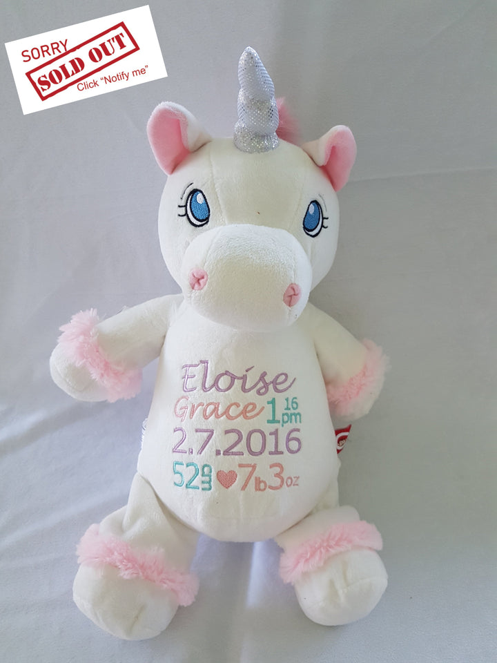 Unicorn White Cubbie