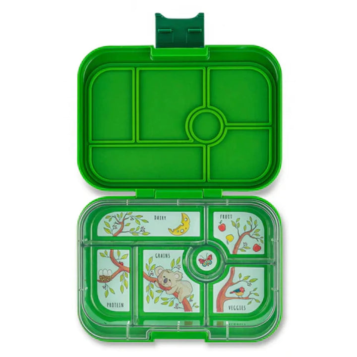 Yumbox Original 6 Compartment Bamboo Green (Koala Tray)