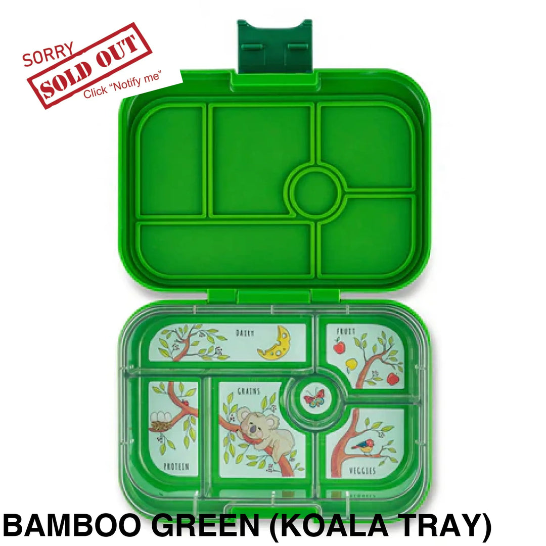 Yumbox Original 6 Compartment Bamboo Green (Koala Tray)
