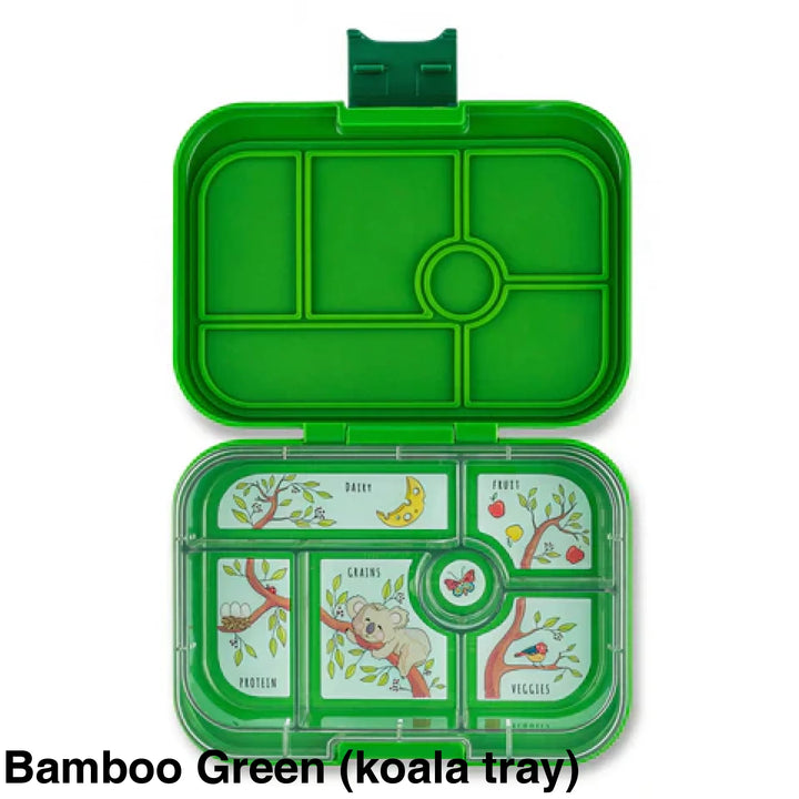 Yumbox Original 6 Compartment Bamboo Green (Koala Tray)
