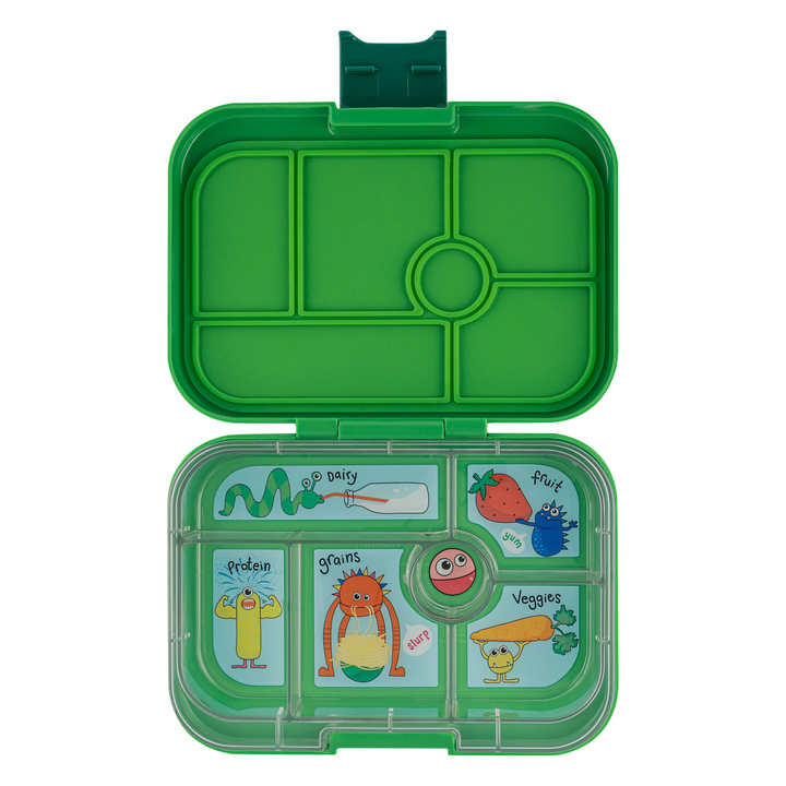 Yumbox Original 6 Compartment Jurassic Green Monsters