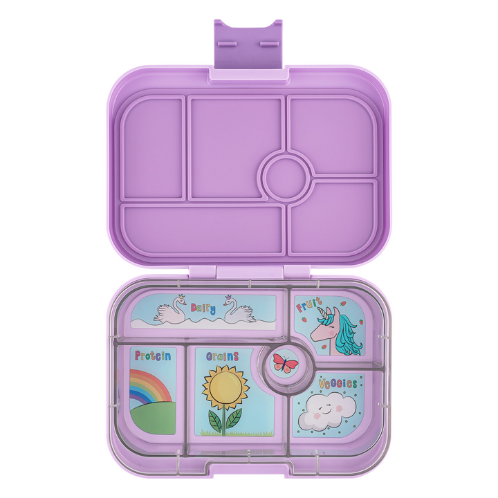 Yumbox Original 6 Compartment Lavendar Purple Unicorn