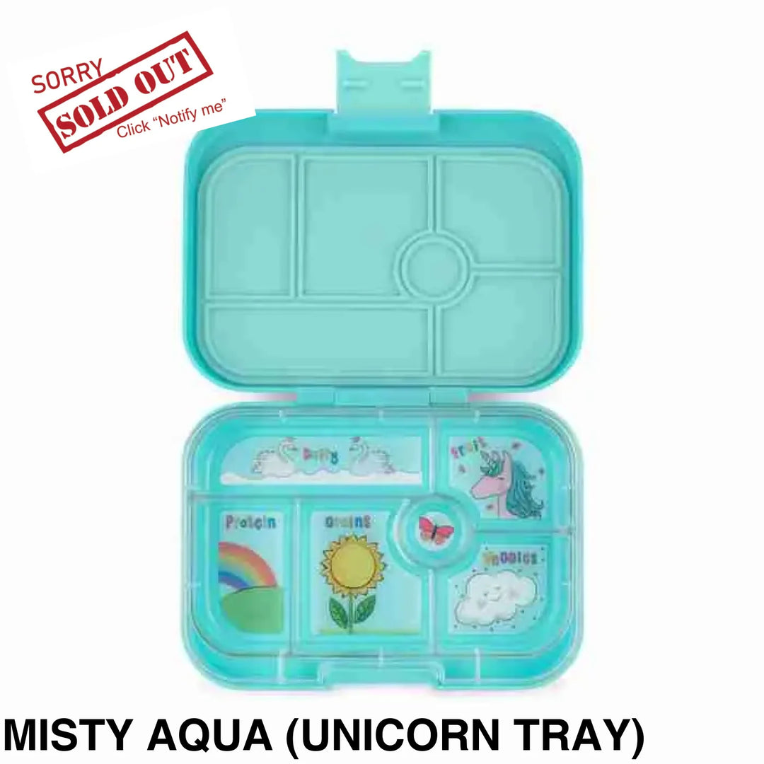Yumbox Original 6 Compartment Misty Aqua (Unicorn Tray)