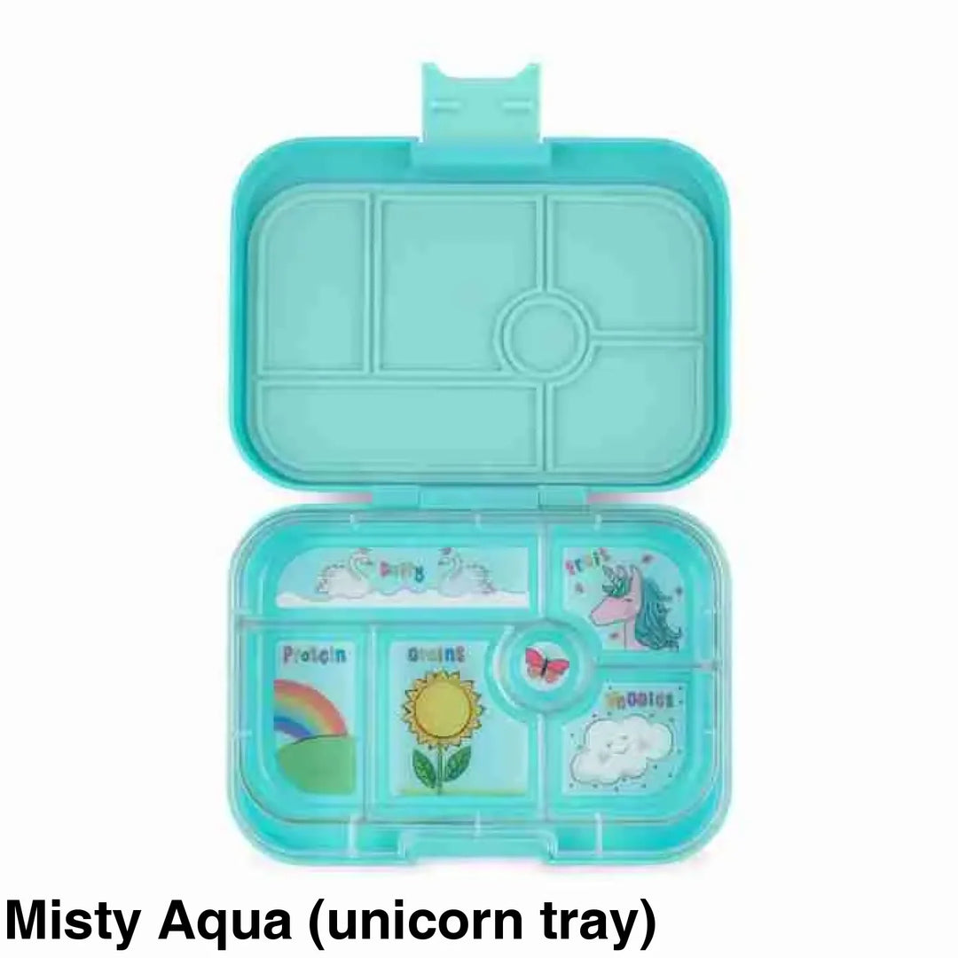 Yumbox Original 6 Compartment Misty Aqua (Unicorn Tray)