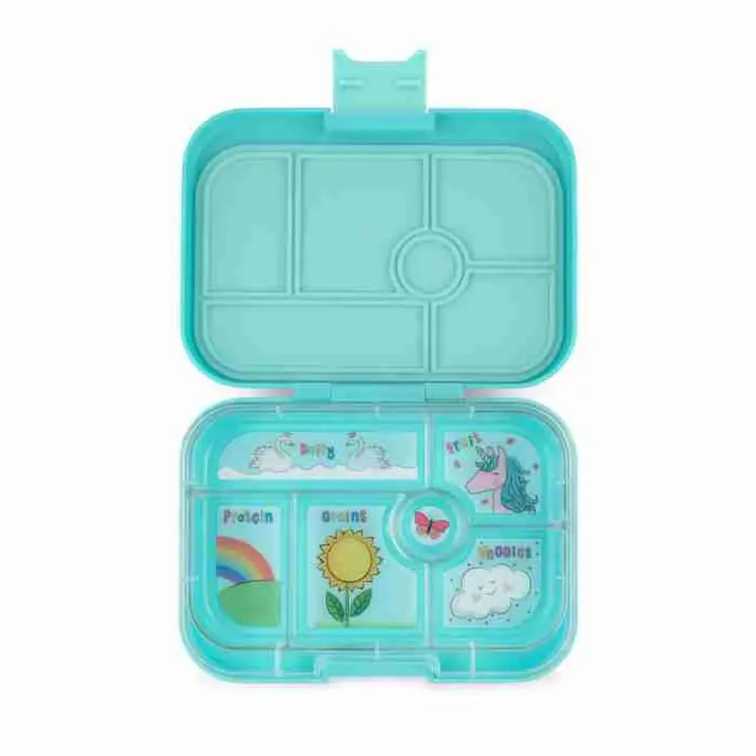 Yumbox Original 6 Compartment Misty Aqua (Unicorn Tray)