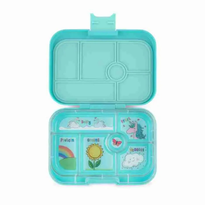 Yumbox Original 6 Compartment Misty Aqua (Unicorn Tray)