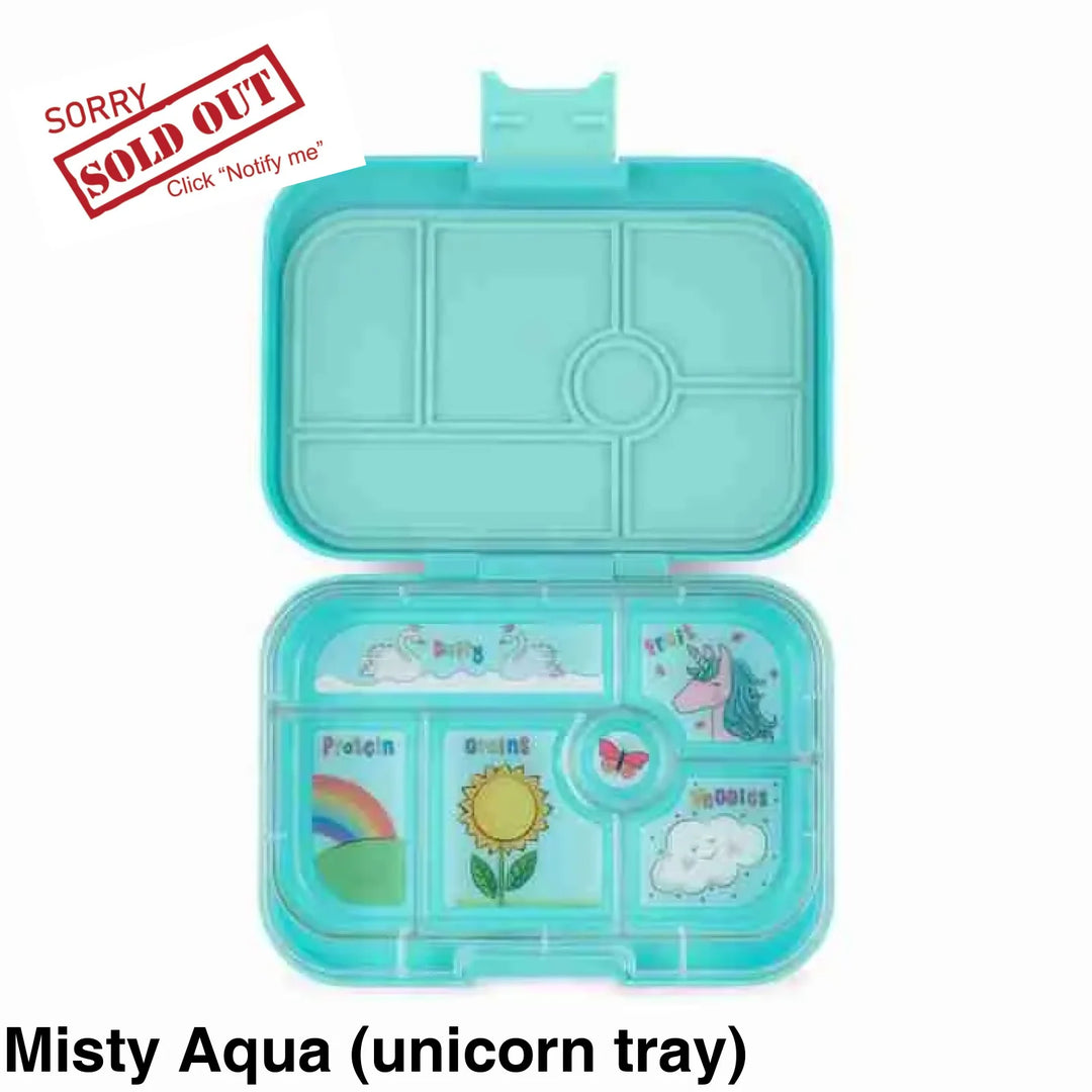 Yumbox Original 6 Compartment Misty Aqua (Unicorn Tray)