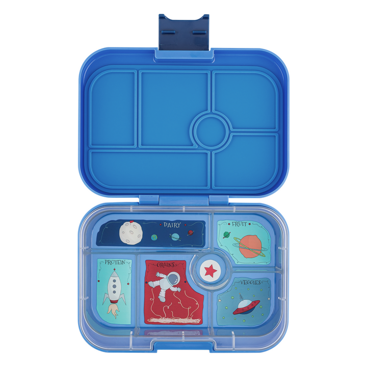 Yumbox Original 6 Compartment Surf Blue Rocket