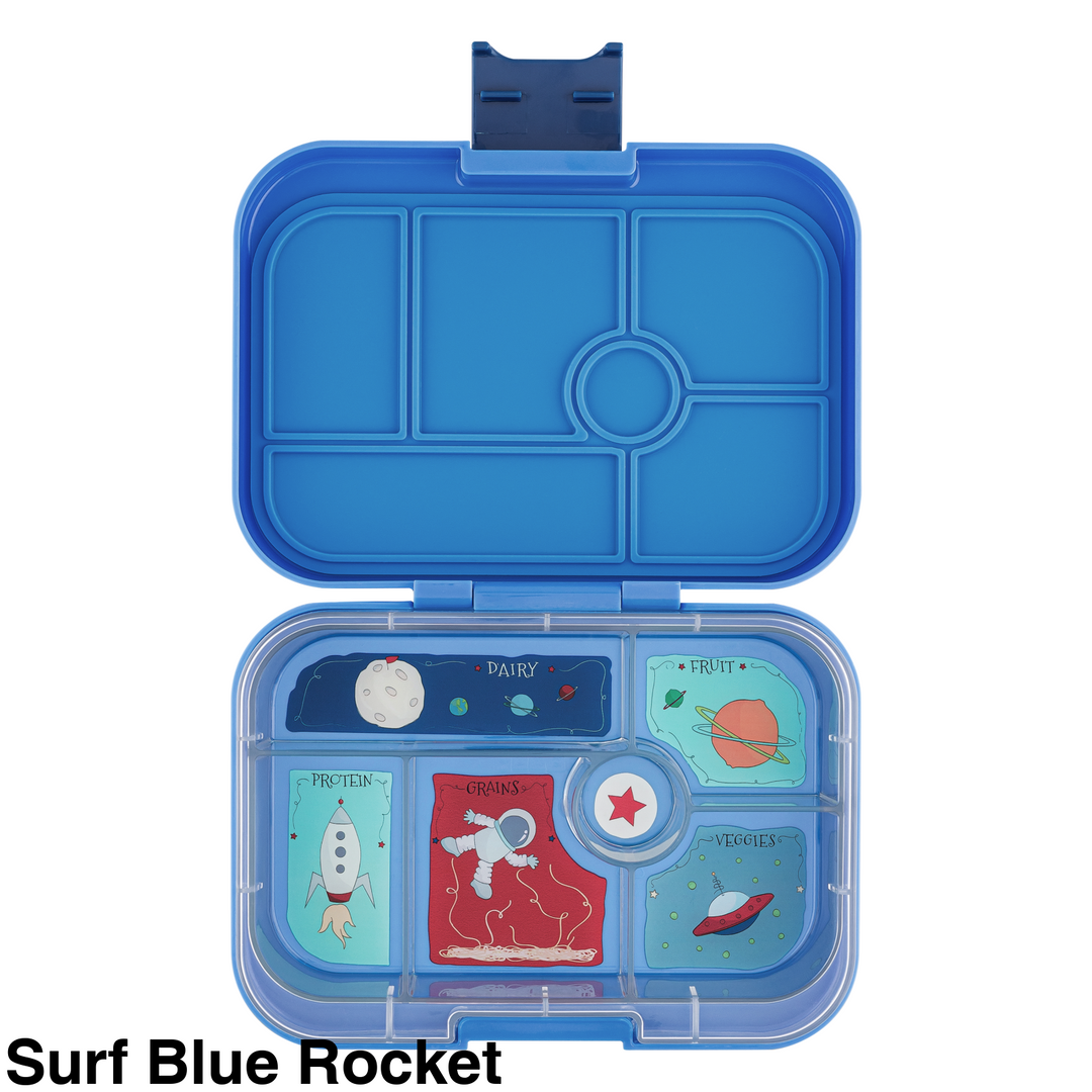 Yumbox Original 6 Compartment Surf Blue Rocket