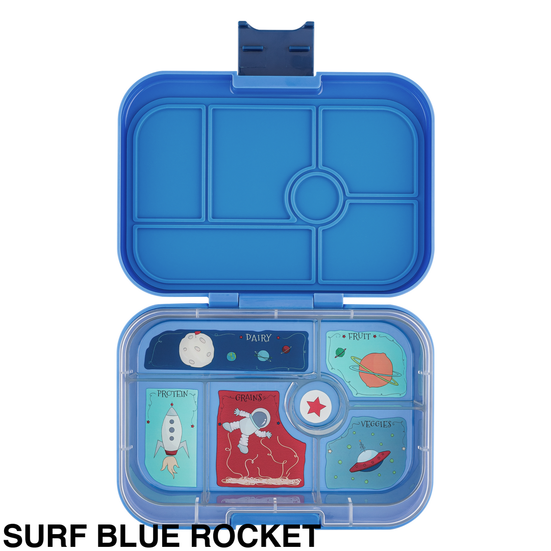 Yumbox Original 6 Compartment Surf Blue Rocket