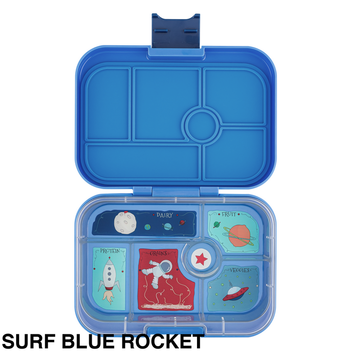 Yumbox Original 6 Compartment Surf Blue Rocket
