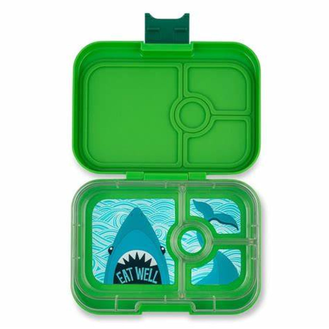 Yumbox Panino 4 Compartment Bamboo Green (Shark Tray)