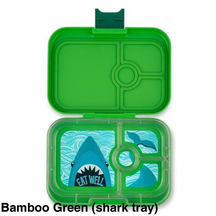 Yumbox Panino 4 Compartment Bamboo Green (Shark Tray)