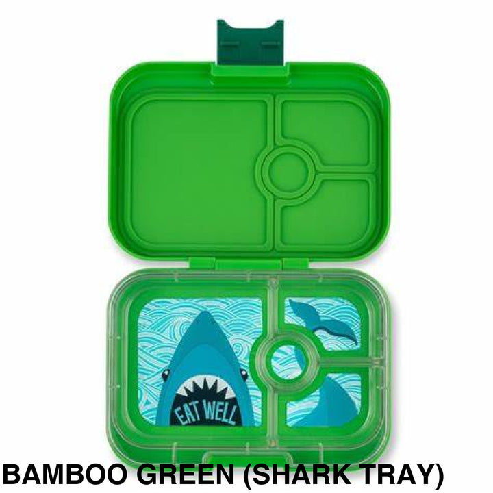 Yumbox Panino 4 Compartment Bamboo Green (Shark Tray)