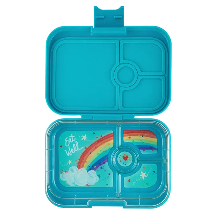 Yumbox Panino 4 Compartment Eighties Aqua (Rainbow Tray)