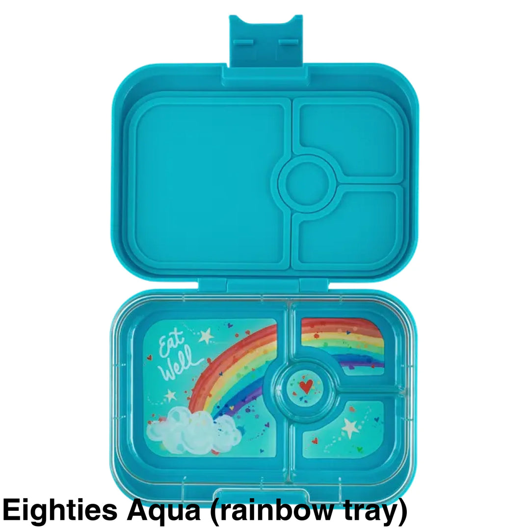 Yumbox Panino 4 Compartment Eighties Aqua (Rainbow Tray)