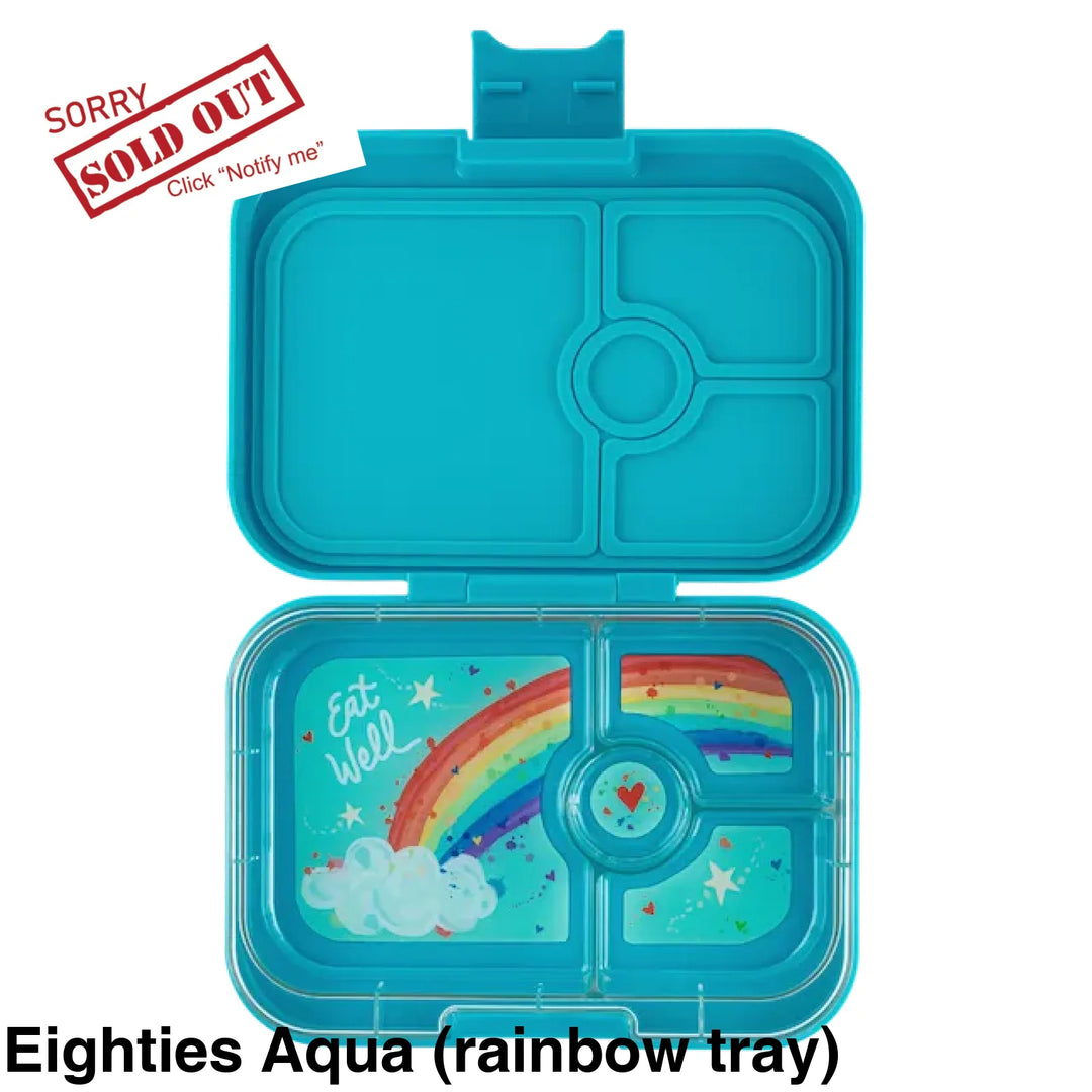 Yumbox Panino 4 Compartment Eighties Aqua (Rainbow Tray)