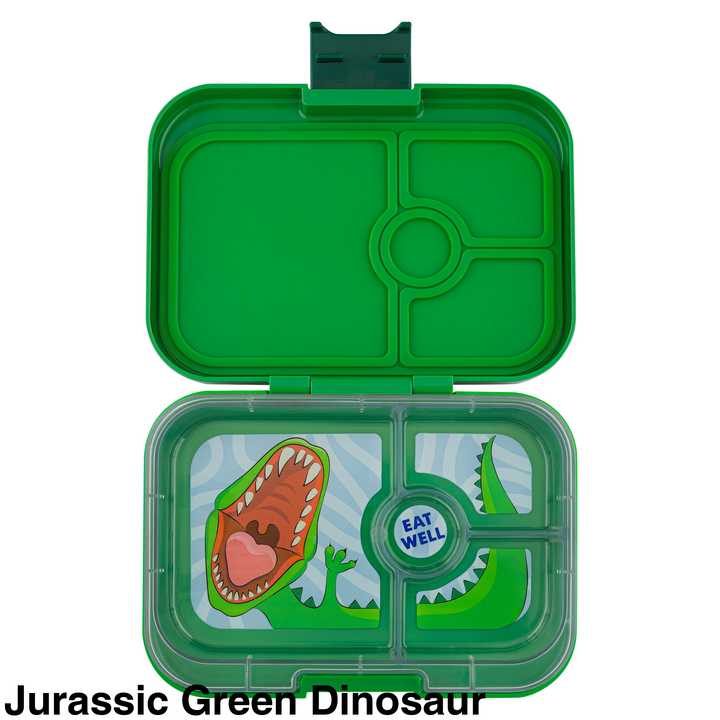 Yumbox Panino 4 Compartment Jurassic Green Dinosaur