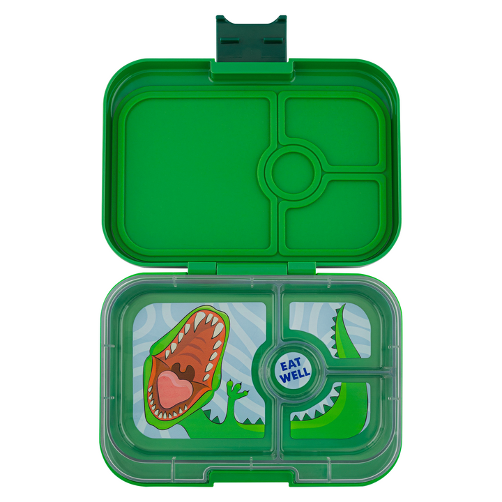Yumbox Panino 4 Compartment Jurassic Green Dinosaur