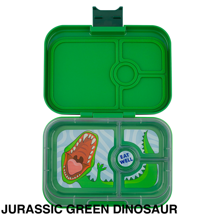 Yumbox Panino 4 Compartment Jurassic Green Dinosaur