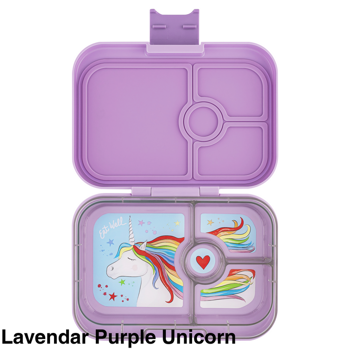 Yumbox Panino 4 Compartment Lavendar Purple Unicorn