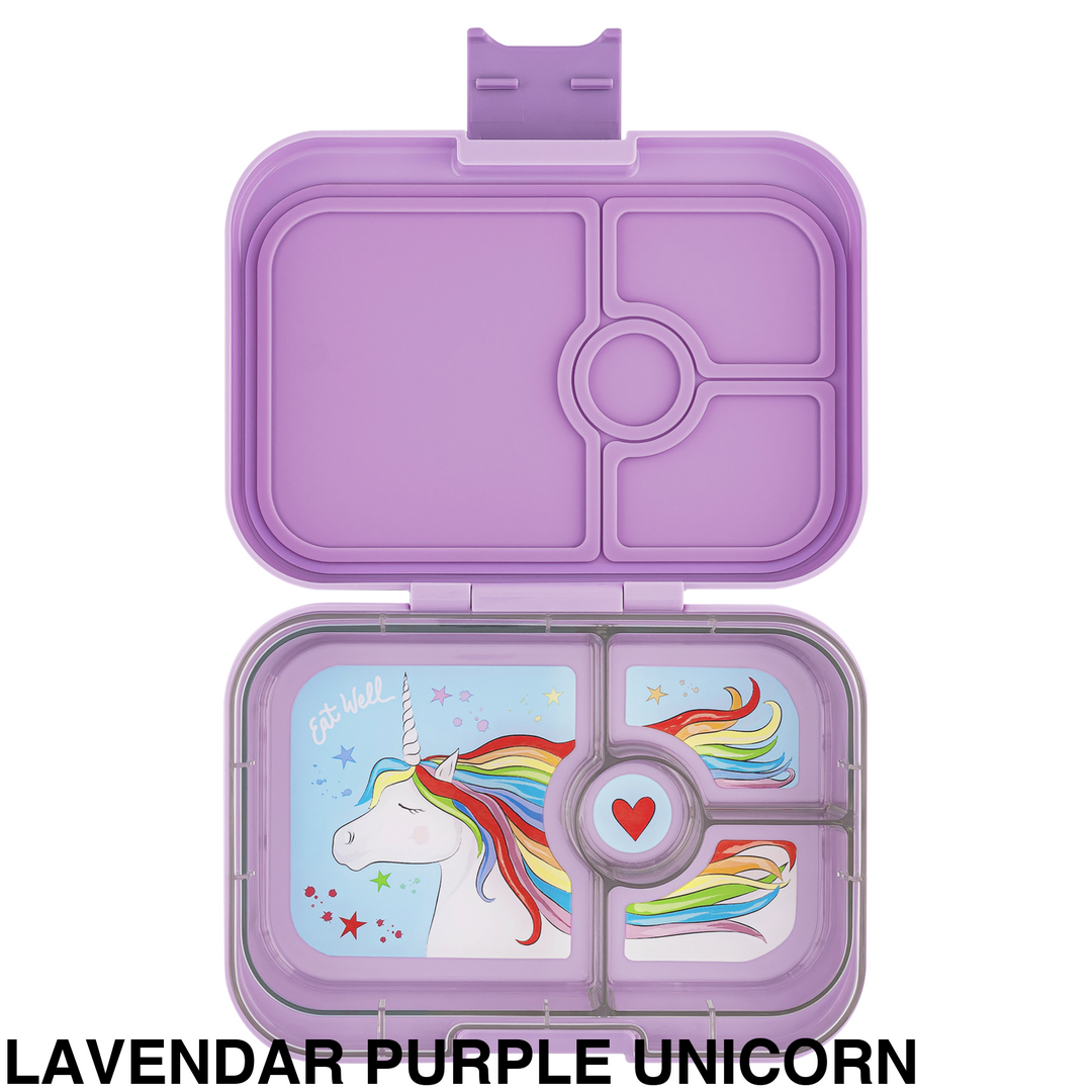 Yumbox Panino 4 Compartment Lavendar Purple Unicorn