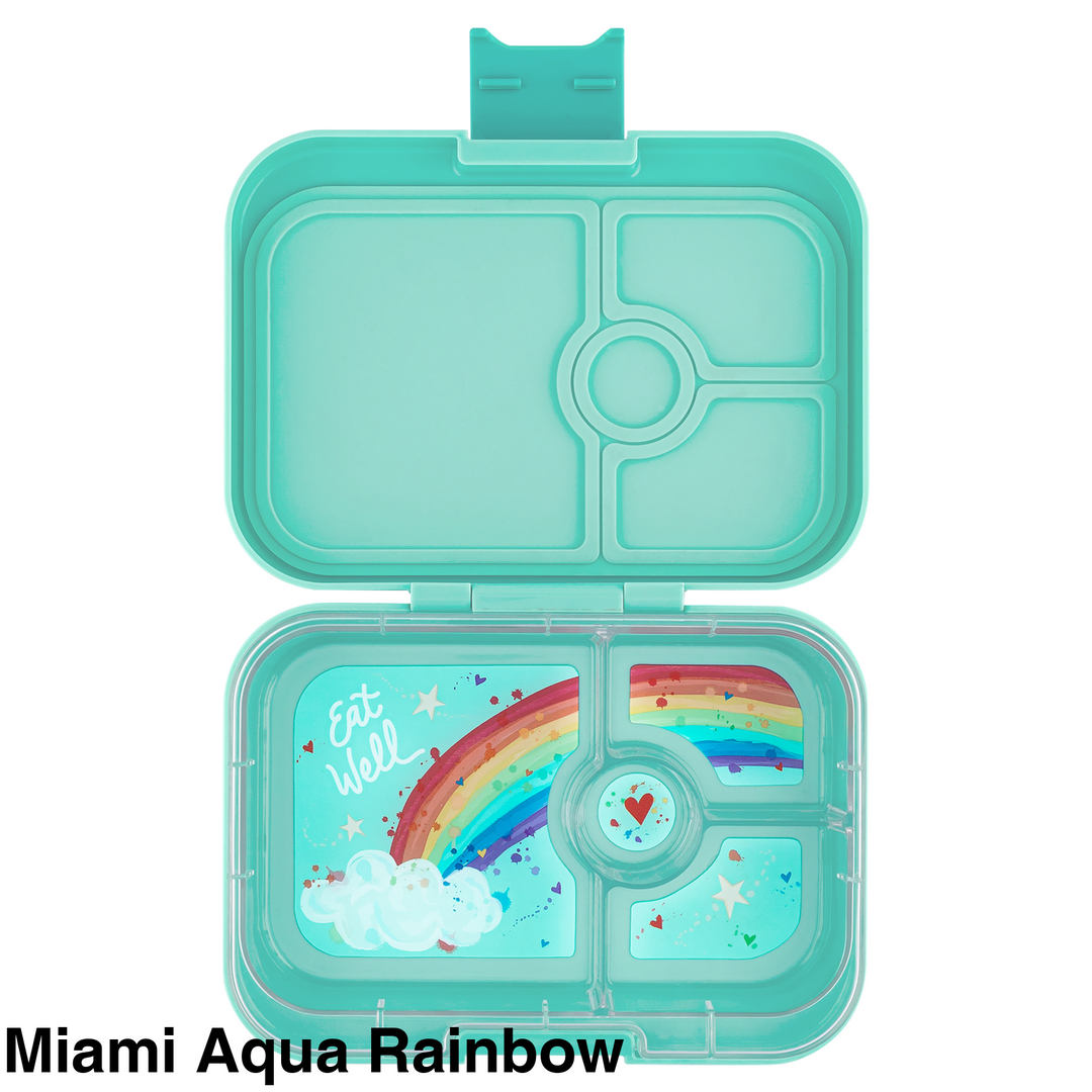 Yumbox Panino 4 Compartment Miami Aqua Rainbow
