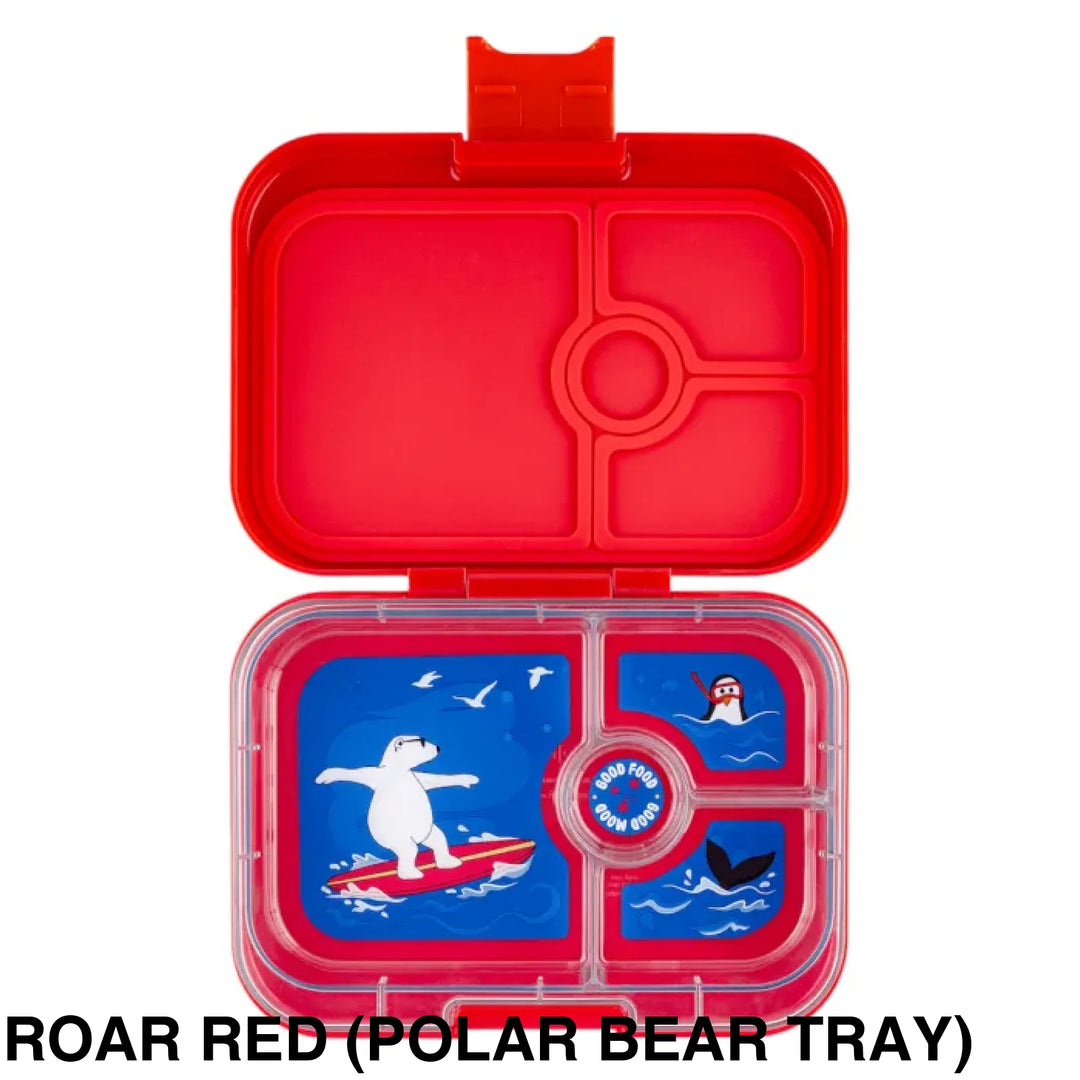 Yumbox Panino 4 Compartment Roar Red (Polar Bear Tray)