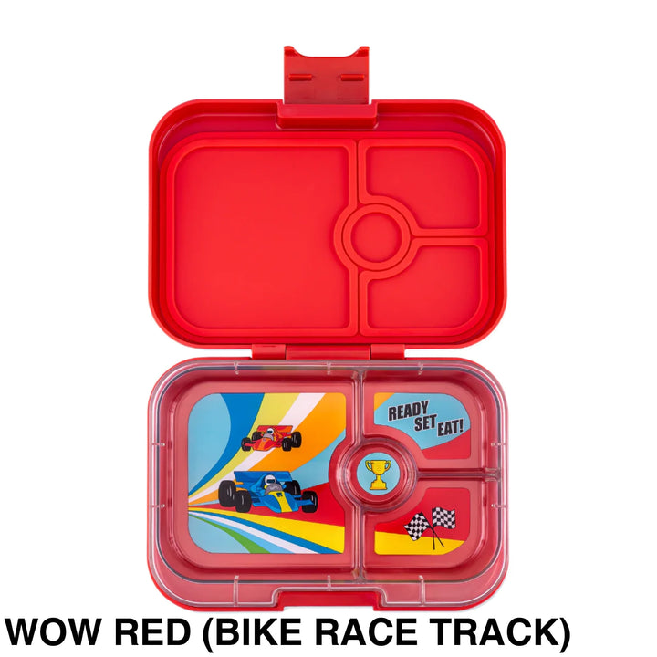 Yumbox Panino 4 Compartment Wow Red (Bike Race Track)