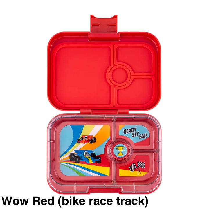Yumbox Panino 4 Compartment Wow Red (Bike Race Track)