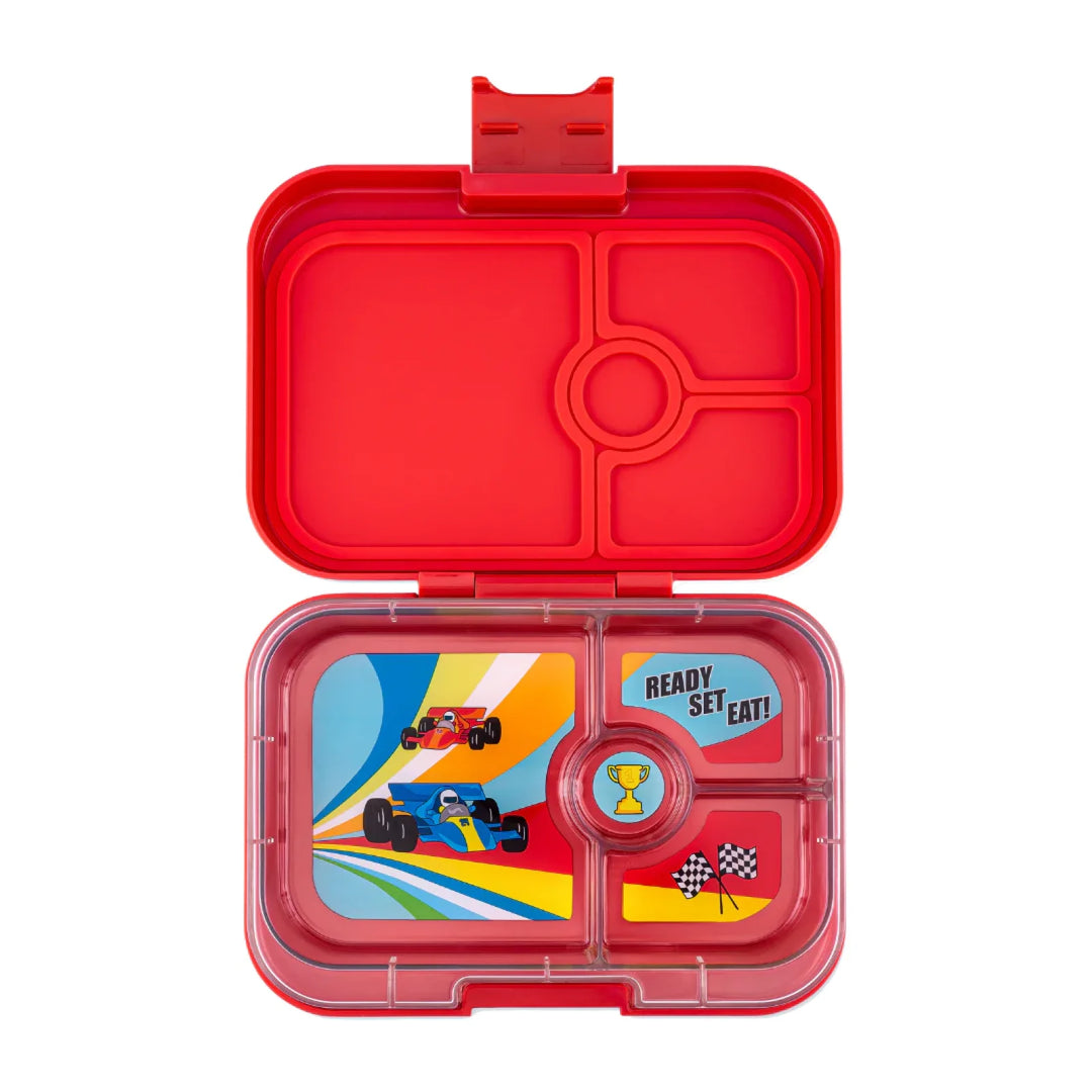 Yumbox Panino 4 Compartment Wow Red (Bike Race Track)