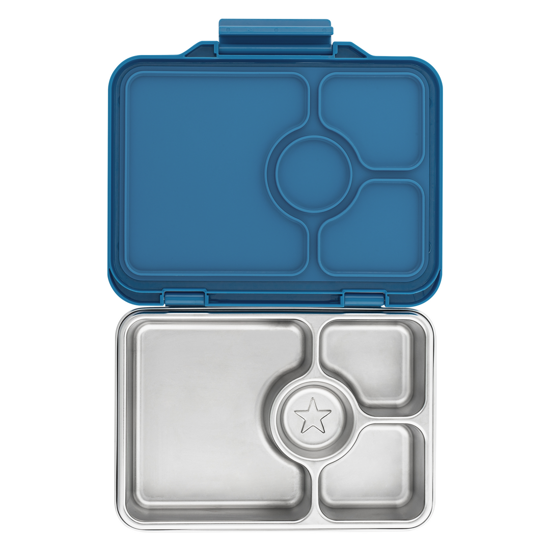 Yumbox Pret Stainless Steel Bennto Box 4 Compartment Normandy Blue