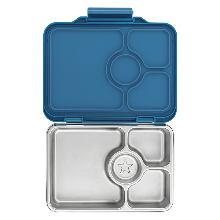 Yumbox Pret Stainless Steel Bennto Box 4 Compartment Normandy Blue