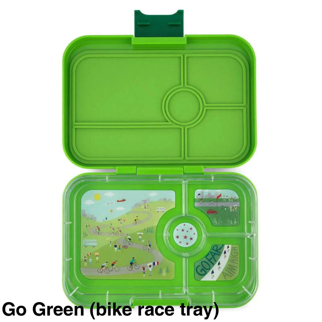 Yumbox Tapas 4 Compartment Go Green (Bike Race Tray)