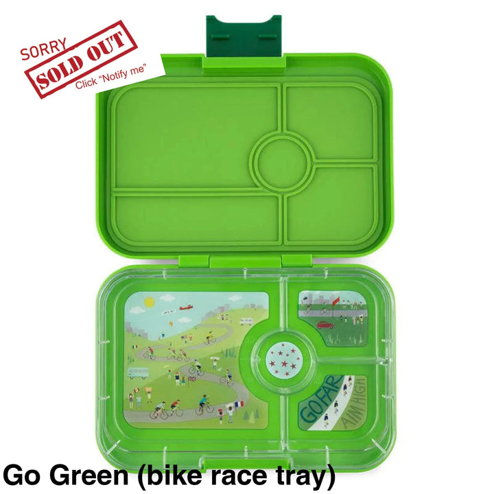 Yumbox Tapas 4 Compartment Go Green (Bike Race Tray)