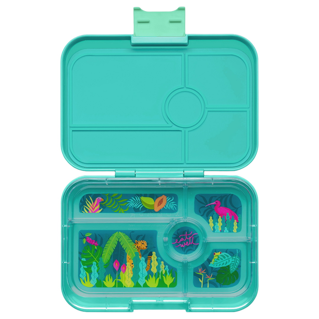 Yumbox Tapas Antibe Blue - 5 Compartment - Jungle Tray