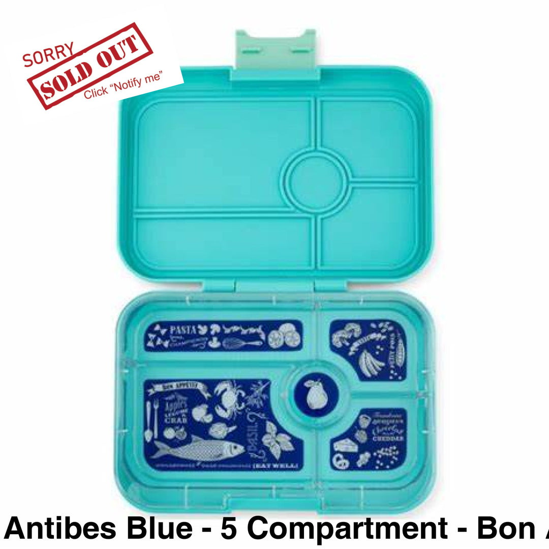 Yumbox Tapas Antibes Blue - 5 Compartment Bon Appetit Tray